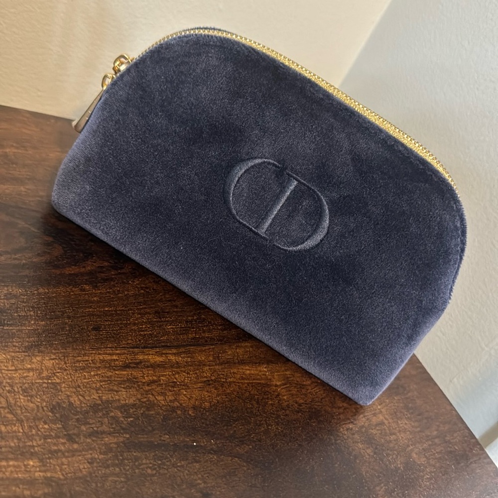 NWT Dior velvet makeup pouch brand new